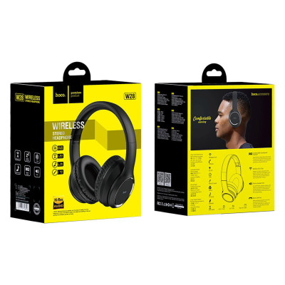 Наушники HOCO W28 Journey Wireless Headphones с микрофоном Черные