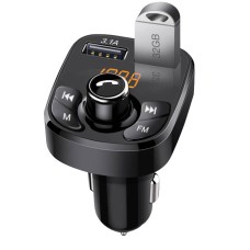 АЗП з FM-модулятором Car MP3 Player S5 A2DP/4.2+EDR 12-24V Dual USB 3.1A Black