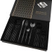 Набор столовых приборов Polished Cutlery Set 24 темно-серые предметы