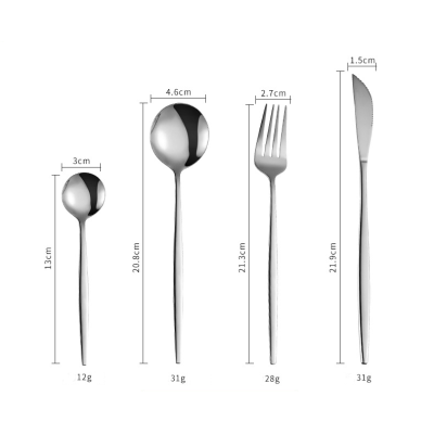 Набор столовых приборов Polished Cutlery Set 24 темно-серые предметы