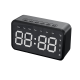 Настільний годинник з будильником та функціоналом Bluetooth колонки Diago S50 (Bluetooth, FM-радіо, TF-карти, 3.5мм AUX, Micro-USB) Чорний