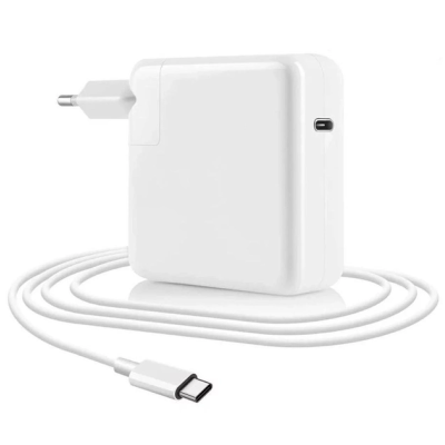 Блок питания для ноутбуков, телефонов, планшетов USB-C Power Adapter PD-140W 140W EU (Power Delivery) + кабель Type-C 2м Белый