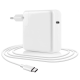 Блок живлення для ноутбуків, телефонів, планшетів USB-C Power Adapter SF-20243 96W EU (Power Delivery) + кабель Type-C 2м Білий