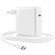 Блок питания для ноутбуков, телефонов, планшетов USB-C Power Adapter PD-140W 140W EU (Power Delivery) + кабель Type-C 2м Белый