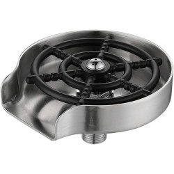 Рінсер (ополіскувач) для стаканів, чашок, бокалів Glass Rinser з нержавіючої сталі з шлангом і трійником