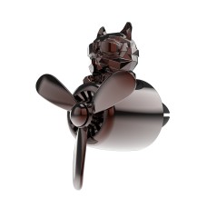 Ароматизатор Convex Dog French Bulldog Car Air Freshener Black + 2 змінних картриджа