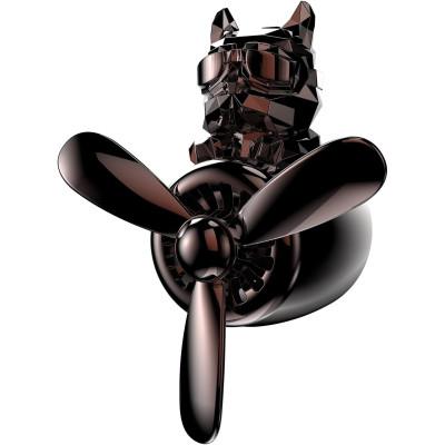 Ароматизатор Convex Dog French Bulldog Car Air Freshener Black + 2 змінних картриджа