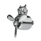 Ароматизатор Convex Dog French Bulldog Car Air Freshener Silver + 2 сменных картриджа