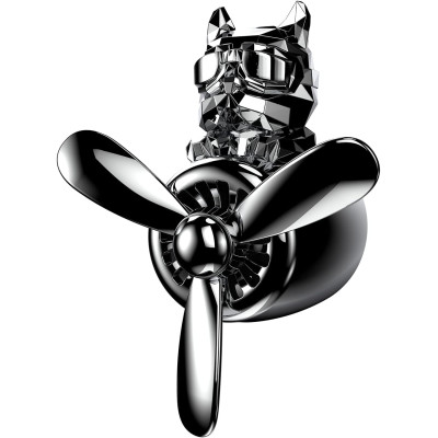 Ароматизатор Convex Dog French Bulldog Car Air Freshener Silver + 2 змінних картриджа