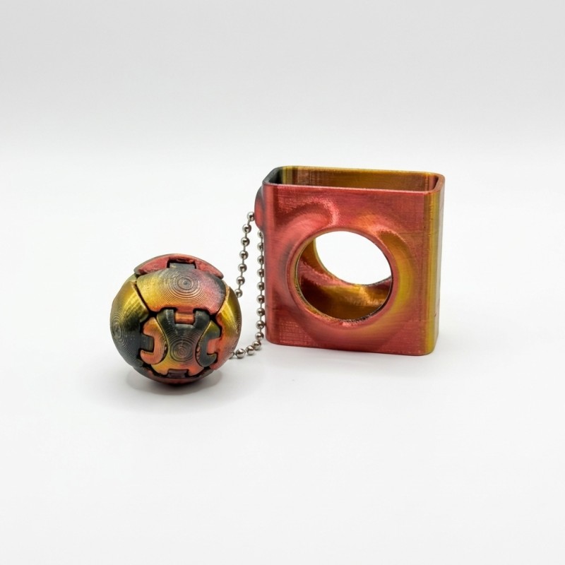 Fidget Zorble Zorble - transformer with case Silk Black/Red/Golden