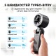 Вентилятор ручний з акумулятором та дисплеєм Diveblues Turbo Fan Темно-сірий (N607D-GY)