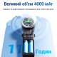 Вентилятор ручний з акумулятором та дисплеєм Diveblues Turbo Fan Темно-сірий (N607D-GY)