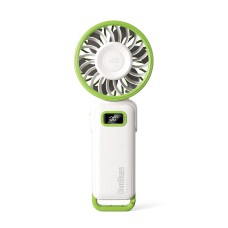 Вентилятор ручной DiveBlues Turbo Fan Pro с аккумулятором 3600mAh, дисплеем и 100 скоростями White-Green