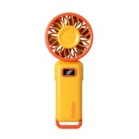 Вентилятор ручний DiveBlues Turbo Fan Pro з акумулятором 3600mAh, дисплеєм та 100 швидкостями Yellow+Orange