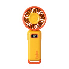 Вентилятор ручной DiveBlues Turbo Fan Pro с аккумулятором 3600mAh, дисплеем и 100 скоростями Yellow+Orange