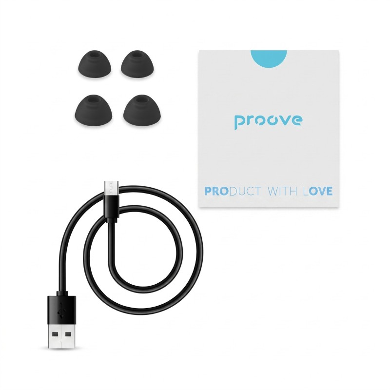 Бездротові навушники Proove Intro Pro TWS with ANC (APP) obsidian black