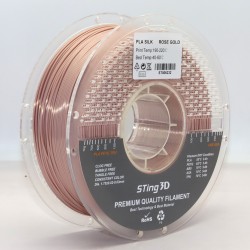 PLA Filament (пластик) для 3D принтера STing3D Silk 1кг, 1.75мм, Рожеве золото