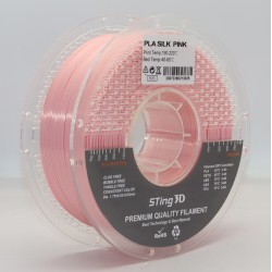 PLA Filament (пластик) для 3D принтера STing3D Silk 1кг, 1.75мм, Рожевий