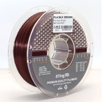 PLA Filament (plastic) for 3D Printer STing3D Silk 1kg, 1.75mm, Brown