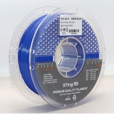 PLA Filament (plastic) for 3D Printer STing3D Silk 1kg, 1.75mm, Dark Blue