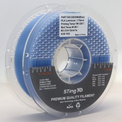 PLA пластик STing3D Luminous світиться в темряві 1.75 мм 1 кг Синій для 3D друку