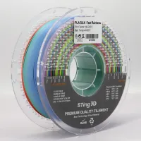 PLA пластик STing3D PLA Rainbow 1.75 мм 1 кг Silk Fast Change Rainbow