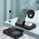 Бездротовий зарядний пристрій Vineedx B-18 4-in-1 для iPhone, Apple Watch, AirPods 15W Wireless Charger