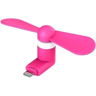 Вентилятор гнучкий Lightning для iPhone, iPad Рожевий