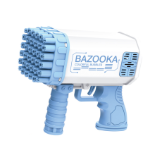 Генератор мыльных пузырей Bazooka Colorful Bubbles Пулемет базука Синий 36 отверстий