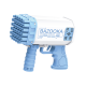 Генератор мильних бульбашок Bazooka Colorful Bubbles Кулемет базука Синій 36 отворів
