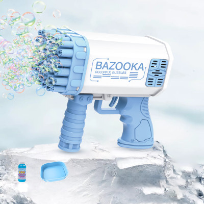 Генератор мыльных пузырей Bazooka Colorful Bubbles Пулемет базука Синий 36 отверстий