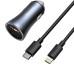 АЗП Baseus Dual Car Charger CCJDZ-CX U+C 40W Dark Gray + USB-C to Lightning (TZCCJD-B0G)