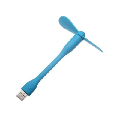 Вентилятор гнучкий USB Синій для повербанків та ноутбуків
