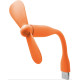 Вентилятор гнучкий USB Оранжевий для повербанків та ноутбуків