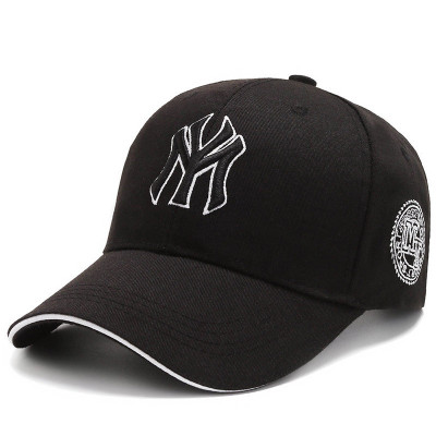 Кепка бейсболка NY Black (New York) 55-61 см чорна з білим лого Бавовна