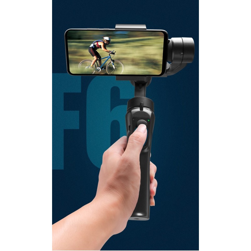 Стабілізатор ручний стедікам 3-х осьовий для телефону CYKE F6 Smartphone Handheld Gimbal Stabilizer Black