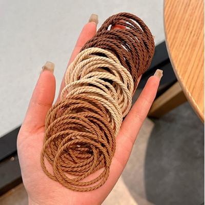 Набір гумок для волосся NIA Rubber Band 100 шт Coffee