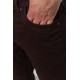 Брюки мужские на флисе, цвет коричневый, 1R2009