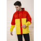 Куртка-ветровка мужская с капюшоном, цвет Красно-желтый, 131R069-12