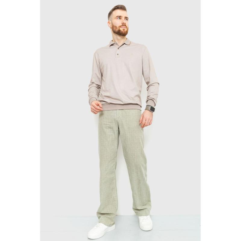 Брюки мужские классические, цвет оливковый, 167R955.