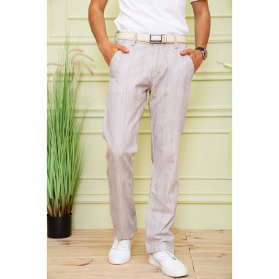 Літні чоловічі штани, бежевого кольору, 167R7050-1