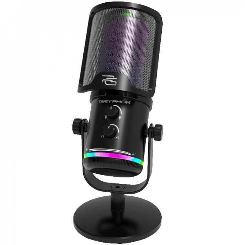 Ігровий мікрофон Proove Gaming Gryphon Black - конденсаторний USB мікрофон для стримів Ігровий мікрофон Proove Gaming Gryphon Black - конденсаторний USB мікрофон для стримів