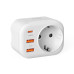 Багатофункціональна Розетка Proove Multifunctional Socket PD-01 EU 1AC (1 Type-C 20W + 2 USB) white