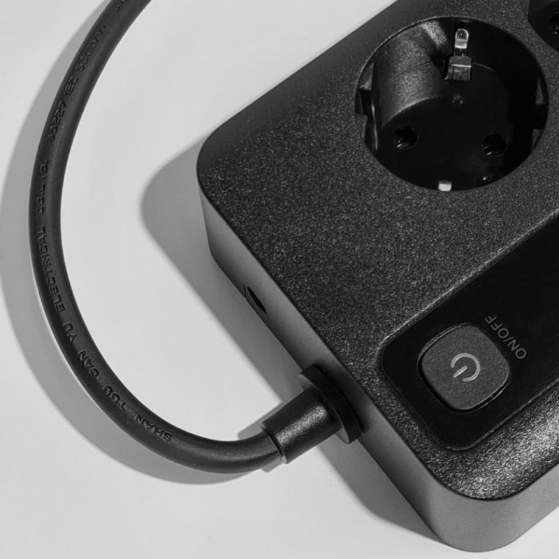 Сетевой фильтр Proove Power Socket PD-03 (3 розетки + 5 USB + 1 Type-C 20W) 2М black