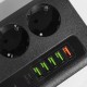 Сетевой фильтр Proove Power Socket PD-03 (3 розетки + 5 USB + 1 Type-C 20W) 2М black