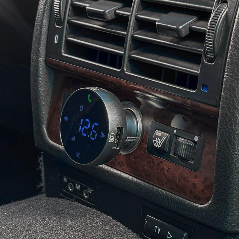 АЗП Proove FM Launcher Sound Sync 30W (PD+QC3.0) Type-C+USB Gray