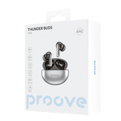 Бездротові навушники Proove Thunder Buds TWS with ANC silver