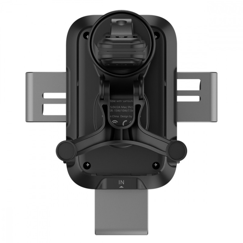 Автомобільний тримач з Бездротовим ЗП Proove Triple Clamp Pro 15W black