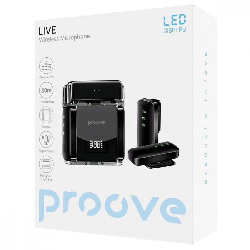 Беспроводной петличный микрофон Proove Live Black