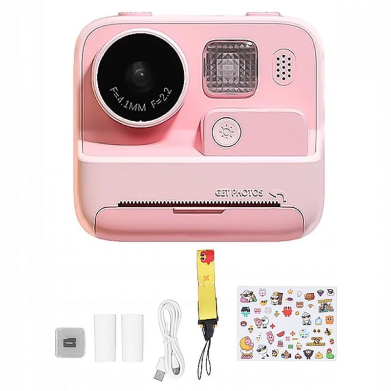 Дитяча фотокамера моментального друку SnapShot pink